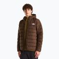 Giacca imbottita da uomo The North Face Aconcalgia Hooded dark chestnut