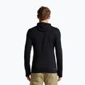 Felpa da trekking uomo Icebreaker Merino 200 Realfleece Descender Half Zip Hoodie black 3