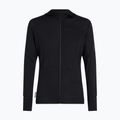 Felpa da trekking uomo Icebreaker Merino 200 Realfleece Descender Half Zip Hoodie black 10