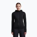 Felpa da trekking donna Icebreaker Merino 200 Realfleece Descender Half Zip Hoodie black
