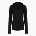 Felpa da trekking donna Icebreaker Merino 300 Realfleece Descender Zip Hoodie black