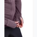 Felpa da trekking donna Icebreaker Merino 200 Realfleece Descender Half Zip Hoodie grey plum 9