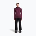 Felpa da trekking donna Icebreaker Merino 300 Realfleece Descender Zip Hoodie dark berry 2