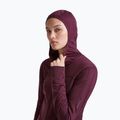 Felpa da trekking donna Icebreaker Merino 300 Realfleece Descender Zip Hoodie dark berry 5