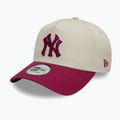 Cappello da baseball New Era WS Patch Eframe New York Yankees beige chiaro 3