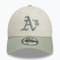 Cappello da baseball New Era WS Patch 9Forty Oakland Athletics beige chiaro 2