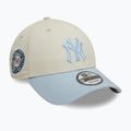 Cappello da baseball New Era WS Patch 9Forty New York Yankees beige chiaro