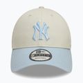 Cappello da baseball New Era WS Patch 9Forty New York Yankees beige chiaro 2