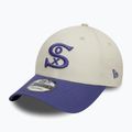 Cappello da baseball New Era WS Patch 9Forty Chicago White Sox beige chiaro 2