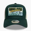 Cappello da baseball New Era MLB Patch Trucker Oakland Athletics verde scuro 2