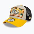 Cappello da baseball New Era Licence Plate Los Angeles Trucker beige chiaro 2