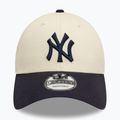 Cappello da baseball New Era Colourblock 9Forty New York Yankees beige chiaro 3