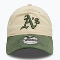 Cappello da baseball New Era Block Cord 9Twenty Oakland Athletics beige chiaro 2