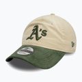 Cappello da baseball New Era Block Cord 9Twenty Oakland Athletics beige chiaro 3