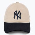 Cappello da baseball New Era Block Cord 9Twenty New York Yankees beige chiaro 2
