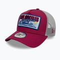 Cappello da baseball New Era MLB Patch Trucker Los Angeles Dodgers rosso scuro 3