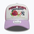 Cappello da baseball New Era Fruit Graphics Trucker New York Yankees rosa scuro 3