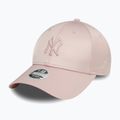 Cappello da baseball New Era Satin 9Forty New York Yankees rosa scuro da donna 3