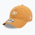 Cappello da baseball New Era Mini Washed 9Twenty Oakland Athletics beige scuro 2