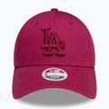 Cappello da baseball New Era Metallic Logo 9Forty Los Angeles Dodgers rosso scuro 3