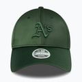 Cappello da baseball New Era Satin 9Forty Oakland Athletics verde scuro 3