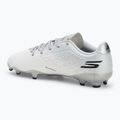 SKECHERS Razor 1.5 Youth Jr FG bianco/argento scarpe da calcio per bambini 3