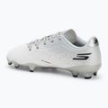 SKECHERS Razor 1.5 Td Jr FG scarpe da calcio per bambini bianco/argento 3