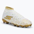 SKECHERS scarpe da calcio per bambini Skx 1.5 Youth High Jr FG bianco/oro