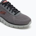 Scarpe da uomo Skechers Track Leshur carbone/arancione 7