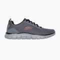 Scarpe da uomo Skechers Track Leshur carbone/arancione 2