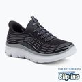 Scarpe da donna SKECHERS Summits Plus Soft Luster carbone/argento