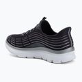 Scarpe da donna SKECHERS Summits Plus Soft Luster carbone/argento 3