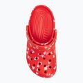 Zoccolo Crocs Classic Valentines Day rosso ciliegia 7