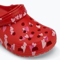 Zoccolo Crocs Classic Valentines Day per bambini rosso ciliegia 8