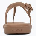 Sandali da donna  Crocs Miami Thong Flip milk chocolate 6