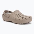 Crocs Classic Floral Cutout Clog infradito taupe 2
