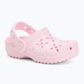 Crocs Classic Floral Cutout Clog Kids Toddler infradito rosa latte 2