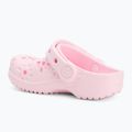 Crocs Classic Floral Cutout Clog Kids Toddler infradito rosa latte 4