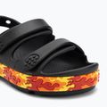 Crocs Crocband Cruiser Flames nero, sandali per bambini 7