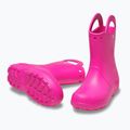 Stivali da pioggia per bambini Crocs Handle It Rain Boot Kids pink crush 3