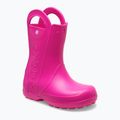Stivali da pioggia per bambini Crocs Handle It Rain Boot Kids Toddler pink crush 8
