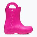 Stivali da pioggia per bambini Crocs Handle It Rain Boot Kids Toddler pink crush 9