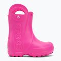 Stivali da pioggia per bambini Crocs Handle It Rain Boot Kids Toddler pink crush 2