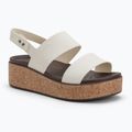 Sandali Crocs Brooklyn Cork Wedge Low da donna in gesso