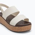Sandali Crocs Brooklyn Cork Wedge Low da donna in gesso 7