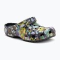 Ciabatte Crocs Classic Painted Floral black sand