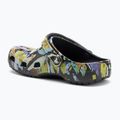 Ciabatte Crocs Classic Painted Floral black sand 4