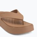 Infradito da donna Crocs Gateway Platform milk chocolate 7