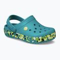 Ciabatte per bambini Crocs Crockband Glow Confetti Band turbo teal/multi 9