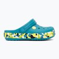 Ciabatte per bambini Crocs Crockband Glow Confetti Band turbo teal/multi 3